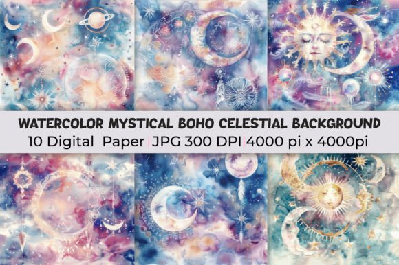 Download Mystical Boho Celestial Background - Mystical Collection