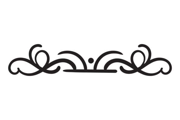 Download Festive Black Divider. Swirl Header. Car - Header Collection