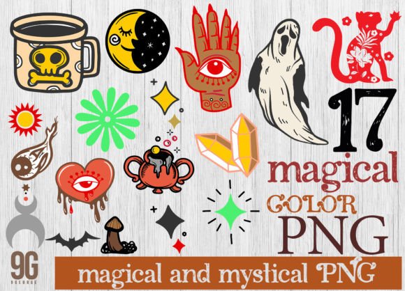 Download 17 Magical and Mystical Boho Elements - Mystical Collection