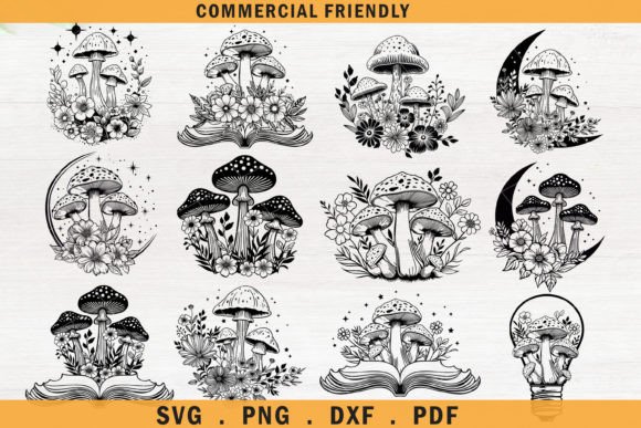 Download Floral Mystical Boho Cottage Mushrooms - Mushroom Collection