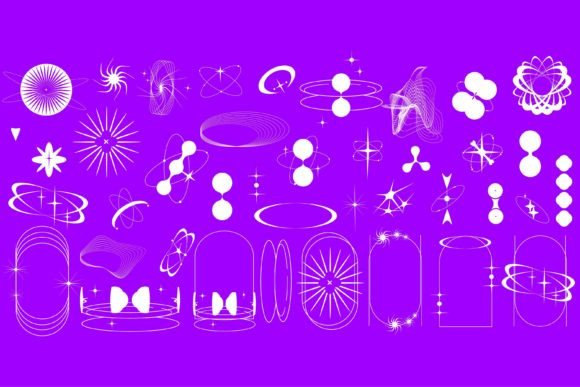 Download Y2k Aesthetic Shape Modern Sipmle Set - Premium Resources