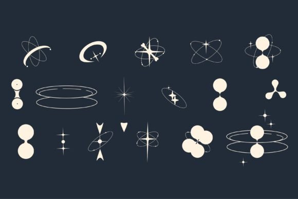 Download Set Abstract Y2k Form Aesthetic Design - Premium Bundle