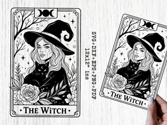 Download The Witch Mystical Tarot SVG - Mystical Collection