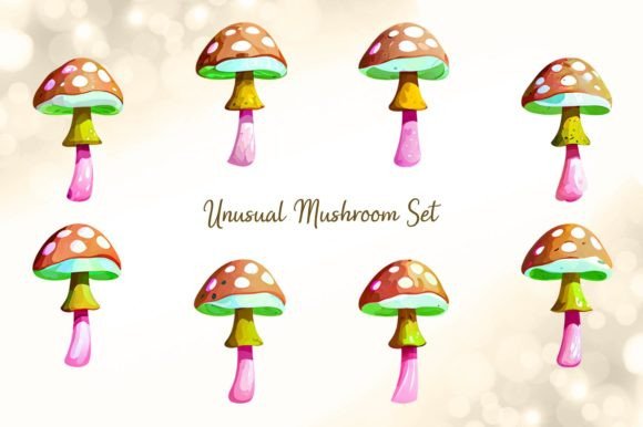Download Unusual Mushroom Set - Mushroom Collection