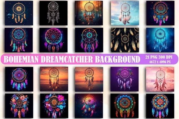 Download Bohemian Dreamcatcher Background Bundle - Premium Bundle